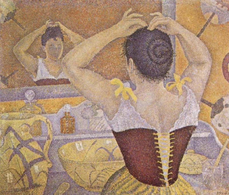 Paul Signac Woman Taking up Her Hair Spain oil painting art